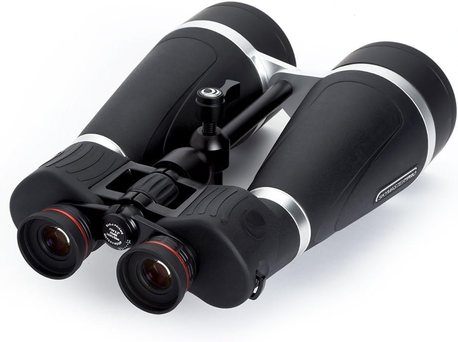 Celestron SkyMaster Pro 20x80 with BaK-4 prisms delivers crisp detail in low light.