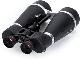 Celestron SkyMaster Pro 20x80 with BaK-4 prisms delivers crisp detail in low light.