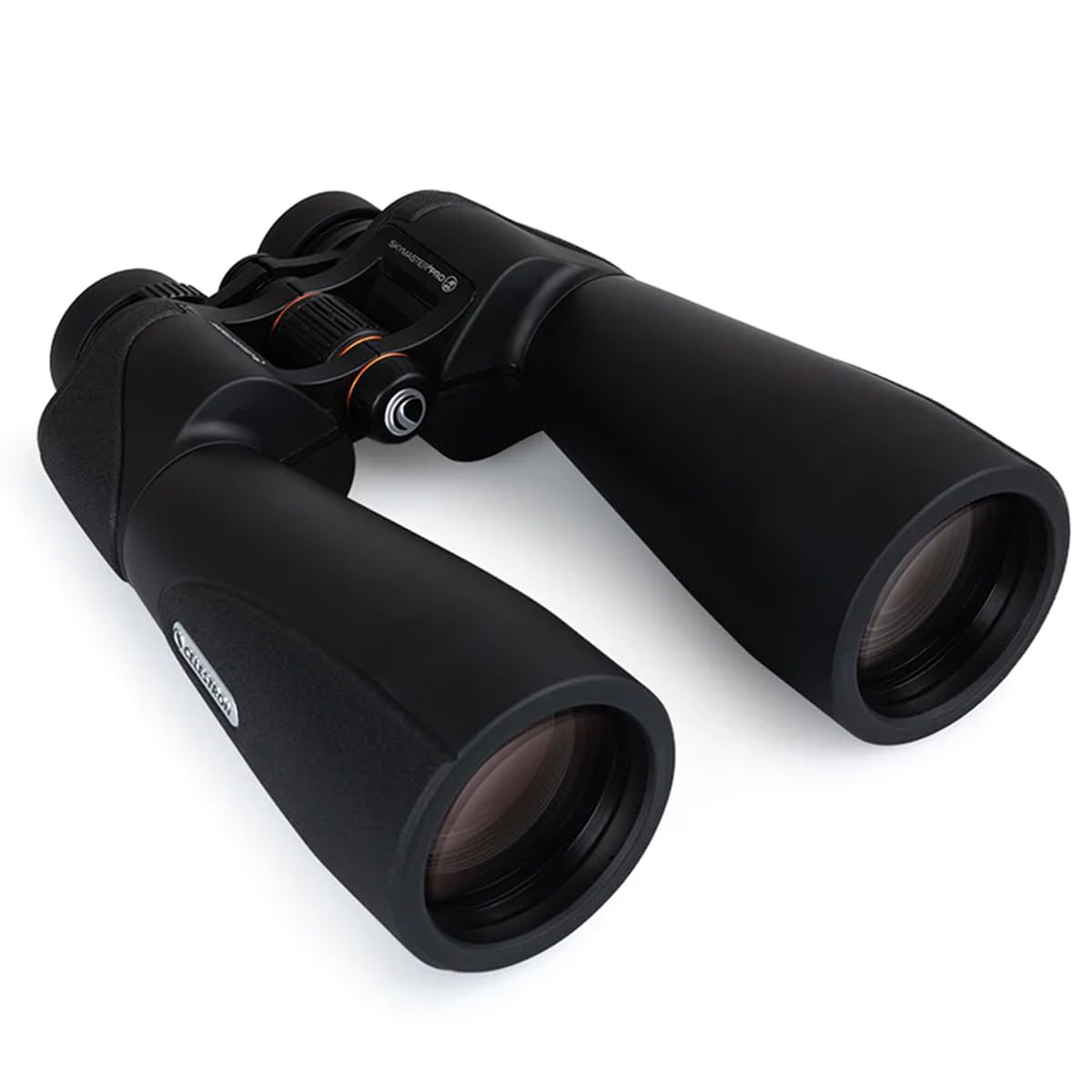 Celestron SkyMaster Pro ED 15x70 binocular view through the lens showing sharp color.