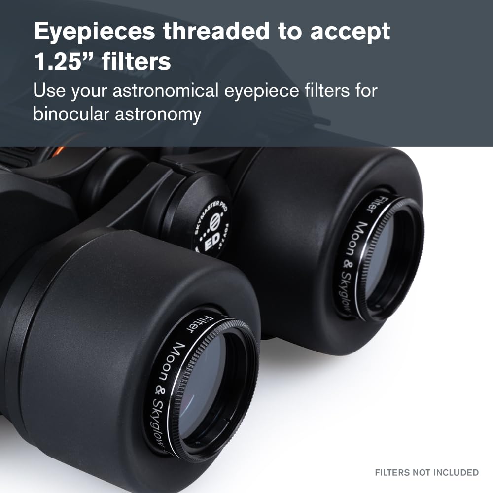 Celestron SkyMaster Pro ED 20x80, nitrogen-purged interior prevents fogging during temperature shifts.