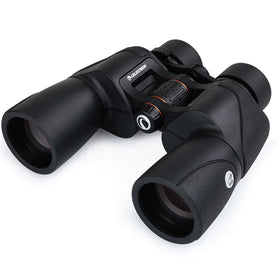 Celestron SkyMaster Pro ED 7x50 front view showing large 50mm lenses for brightness