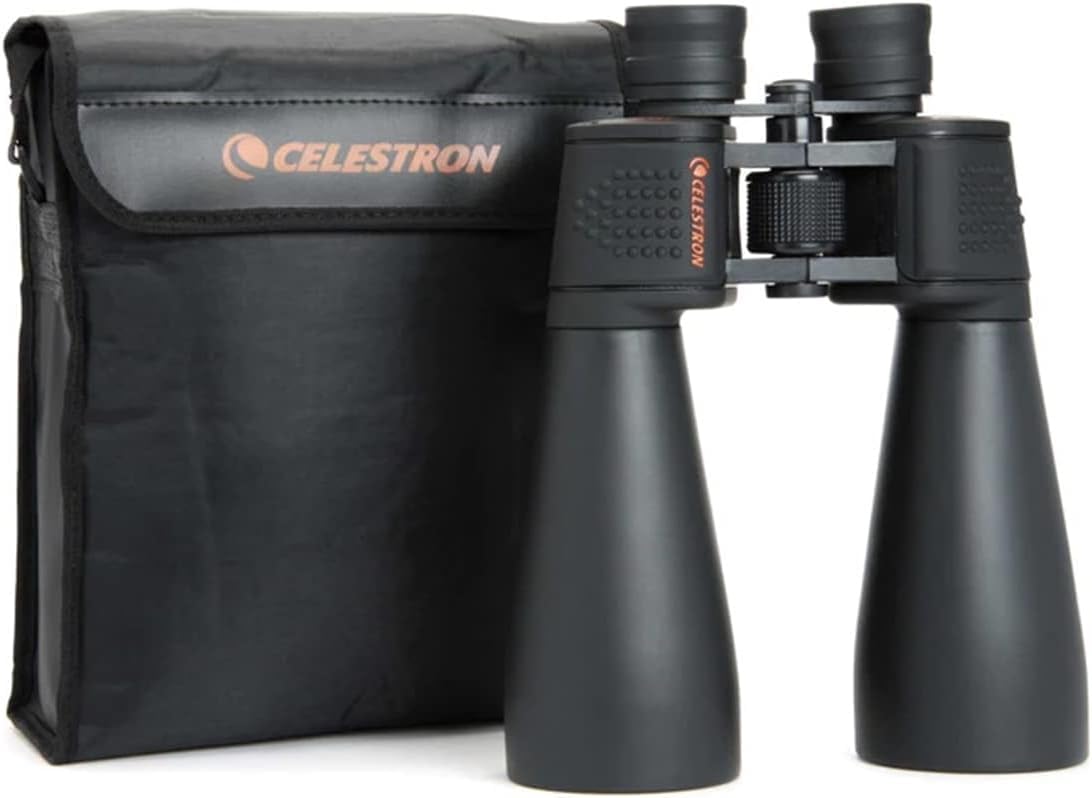 Celestron SkyMaster water-resistant exterior withstands tough viewing sessions.