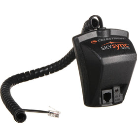 Celestron SkySync GPS accessory front view, compact design for quick setup and accurate alignment