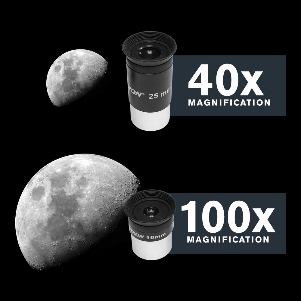 Full-height tripod providing stable viewing for beginners