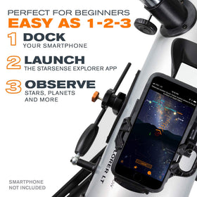 Sky recognition technology pinpointing telescope position for alignment
