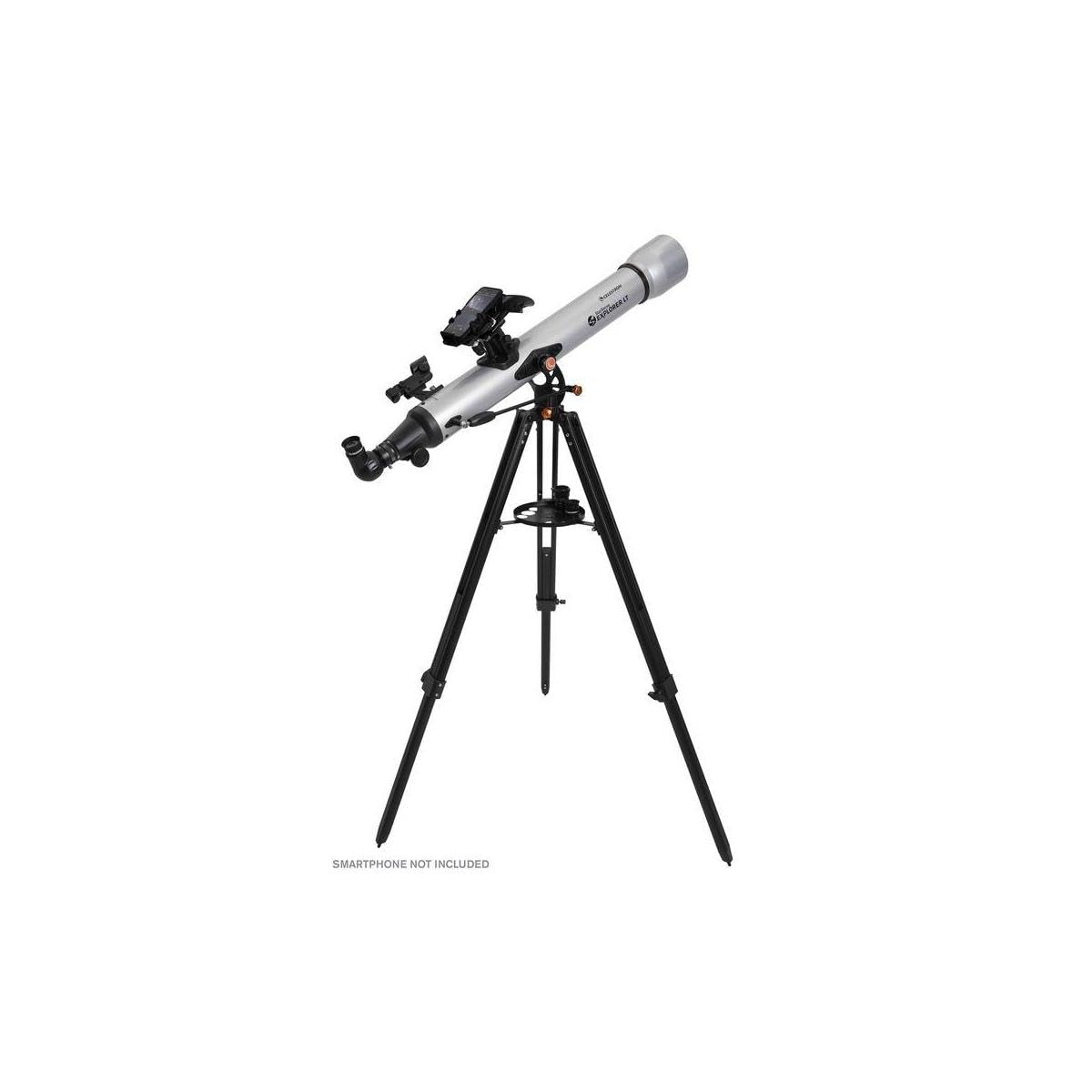 Celestron StarSense LT80AZ includes eyepieces and red dot finder for easy aiming.