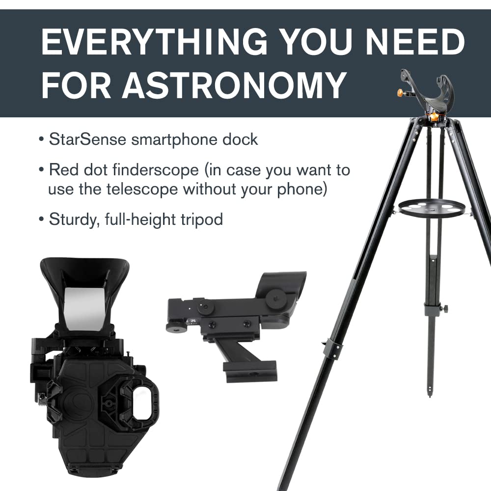 Celestron StarSense LT80AZ simplifies beginner astronomy for city light observers.