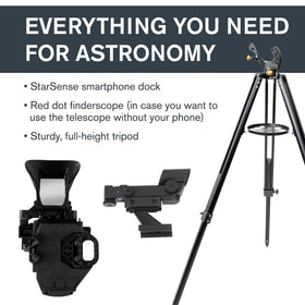 Celestron StarSense LT80AZ simplifies beginner astronomy for city light observers.
