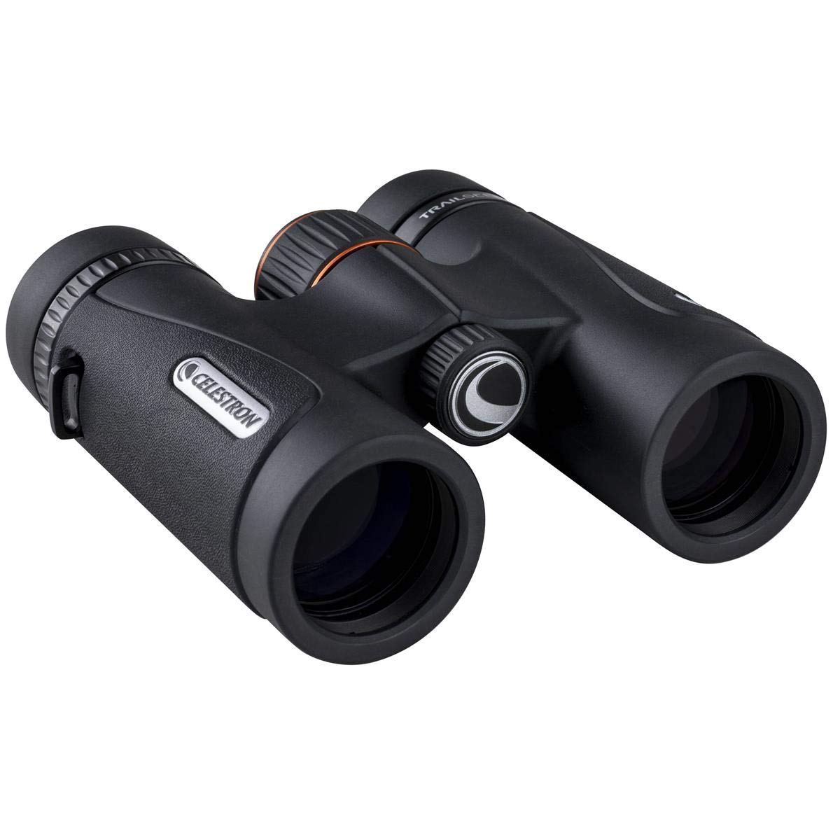 Celestron TrailSeeker ED 10x32 binocular in hand shows comfortable handling during field sessions.