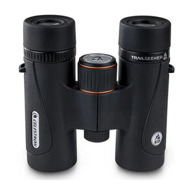 Celestron TrailSeeker ED 8x32 binoculars on tripod enable stable digiscoping
