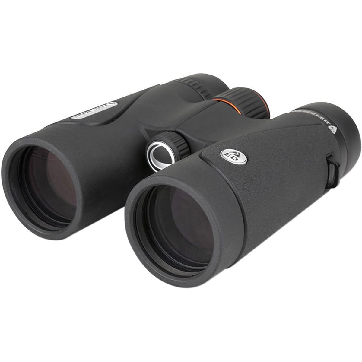 Celestron TrailSeeker ED 8x42 front view shows bright, true-to-life color for outdoor viewing.