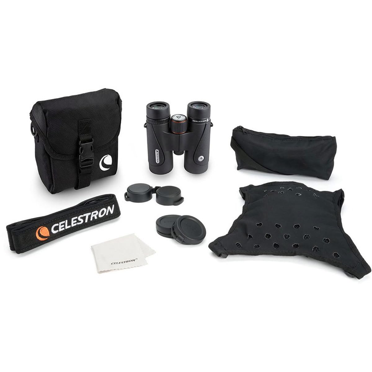 Celestron TrailSeeker ED 8x42 waterproof body withstands rugged elements.