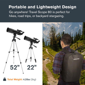 Celestron Travel Scope 80 10mm eyepiece for higher magnification details