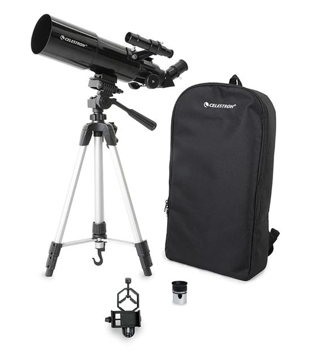 Celestron Travel Scope 80 20mm eyepiece providing wide viewing