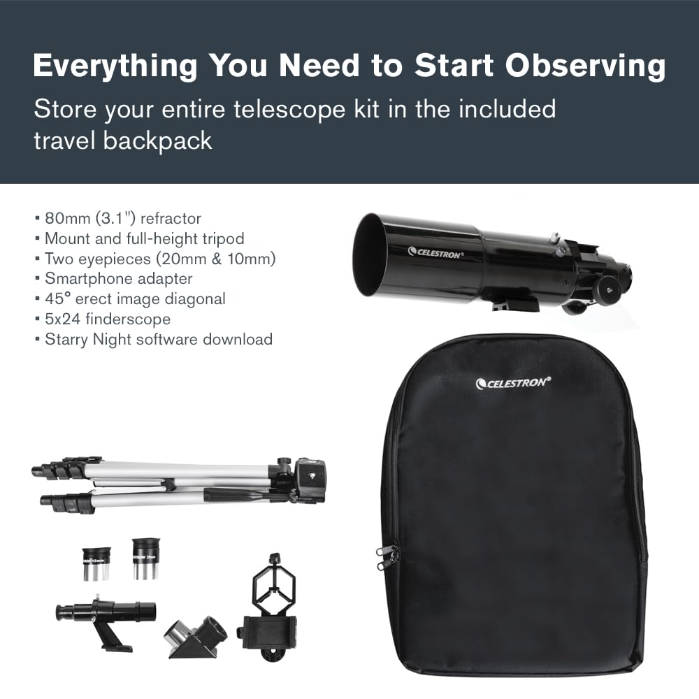 Celestron Travel Scope 80 smartphone adapter for capture through the eyepiece