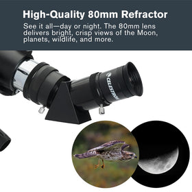 Celestron Travel Scope 80 star diagonal for comfortable viewing angle