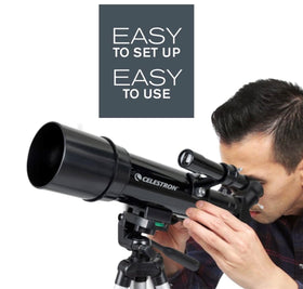 Celestron two eyepieces and 3× Barlow lens laid out for flexible magnification choices
