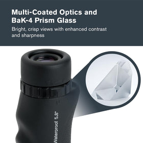 Celestron twist-up eyecup detail aiding comfortable viewing with or without glasses