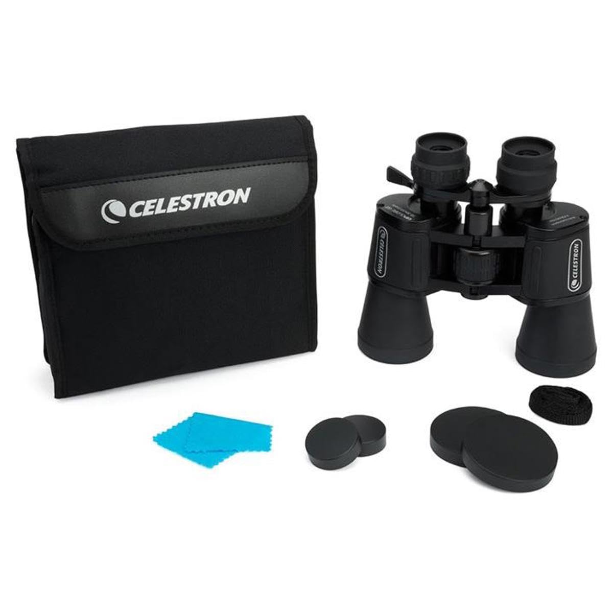 Celestron UpClose G2 neck strap for easy carrying.