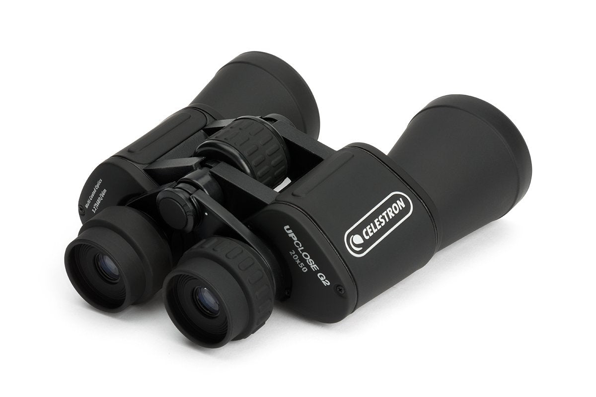 Close-up of Celestron lenses and BK-7 prism glass delivering brighter, higher-contrast images