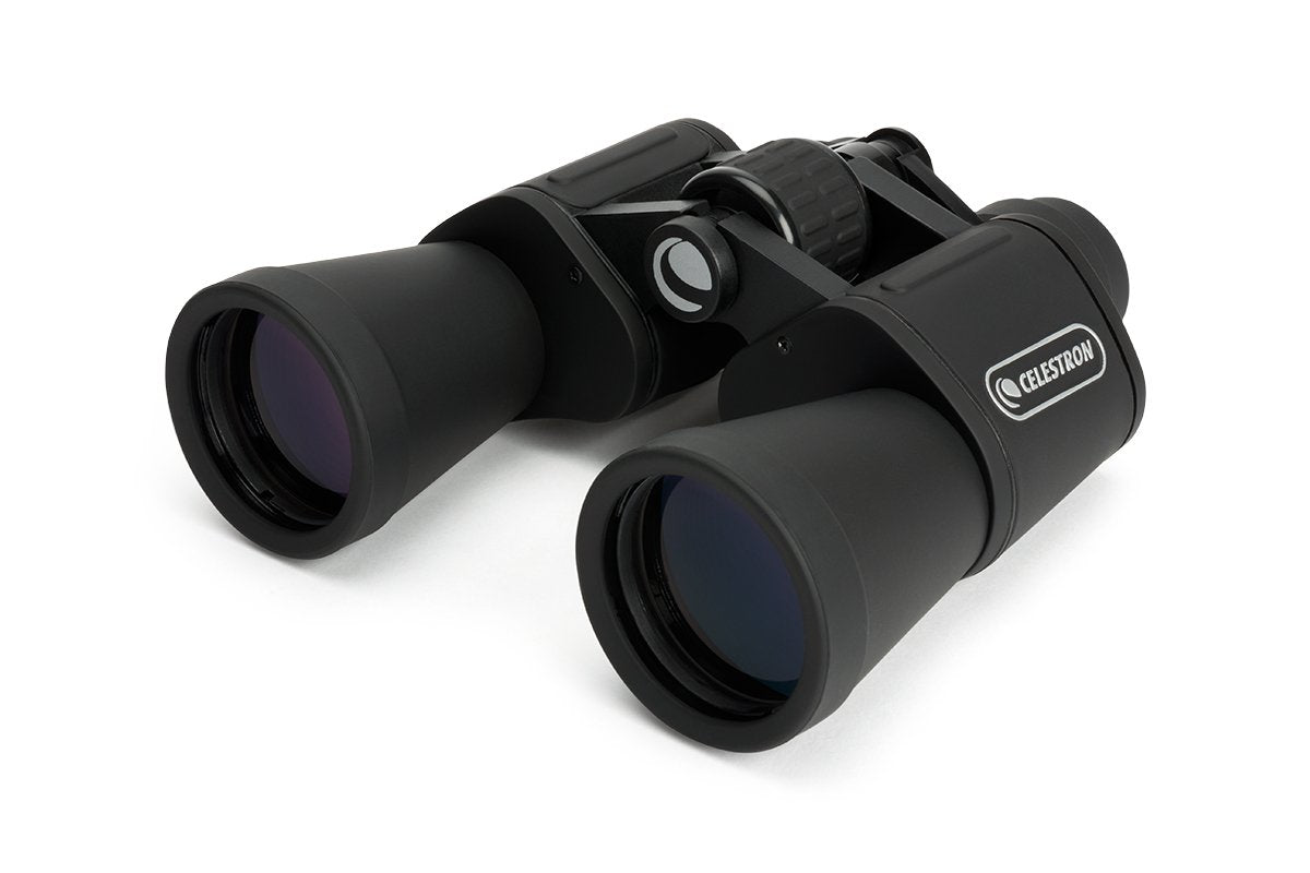 Celestron UpClose G2 front view showing compact aluminum body and objectives for clear viewing
