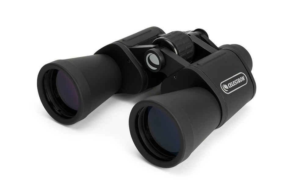 Celestron UpClose G2 front view showing compact aluminum body and objectives for clear viewing
