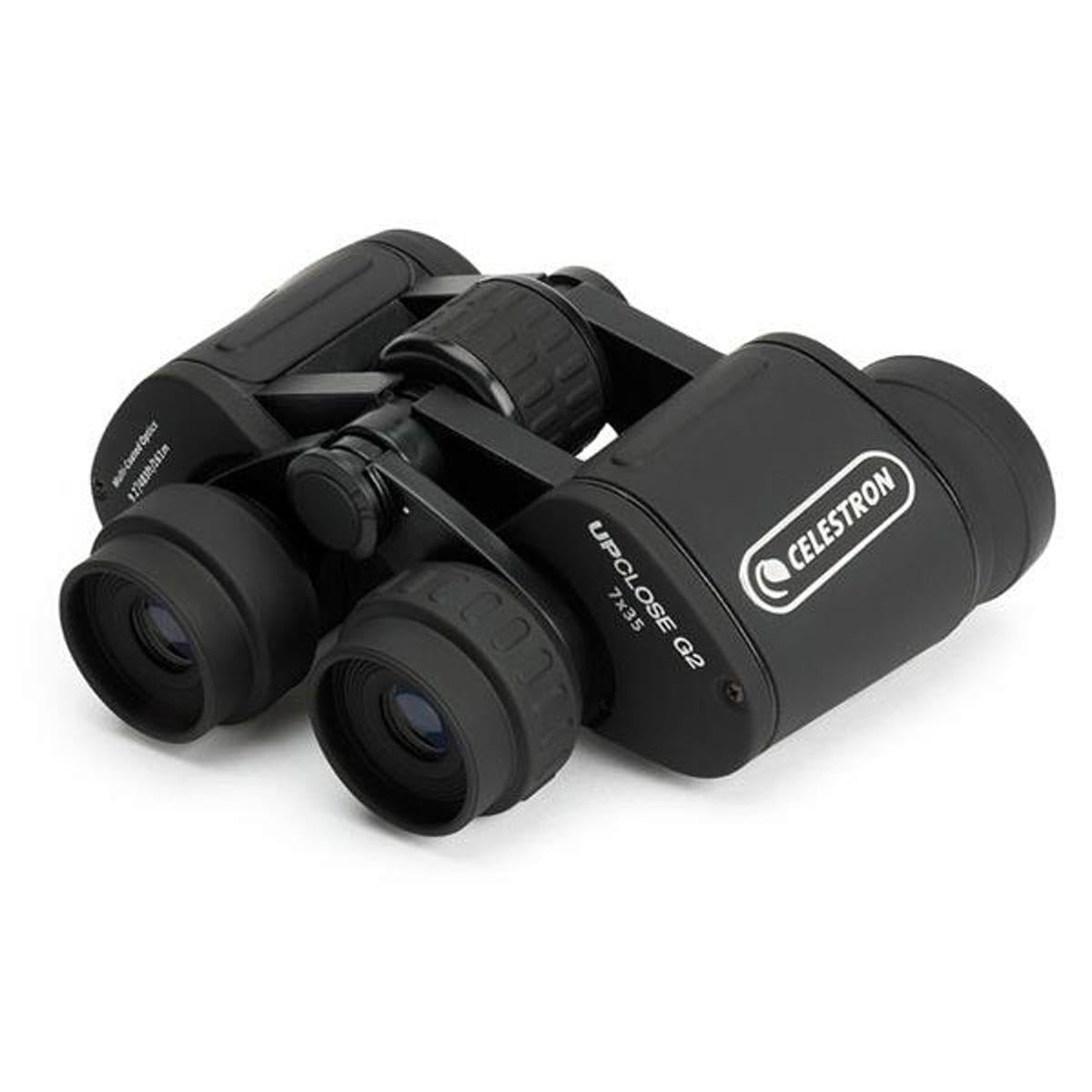 Celestron UpClose G2 rubber-armored body displayed for secure grip and impact protection