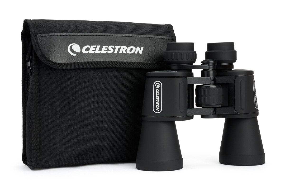 Celestron UpClose G2 held in hand showing size and ergonomic thumb indents for steady use