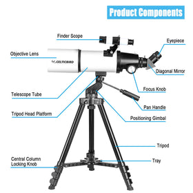 Celticbird finderscope-5x24 helps locate objects quickly.