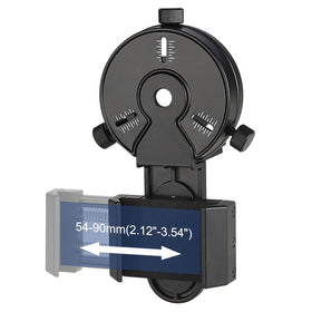 CELTICBIRD adapter attached to binoculars enabling digiscoping benefit