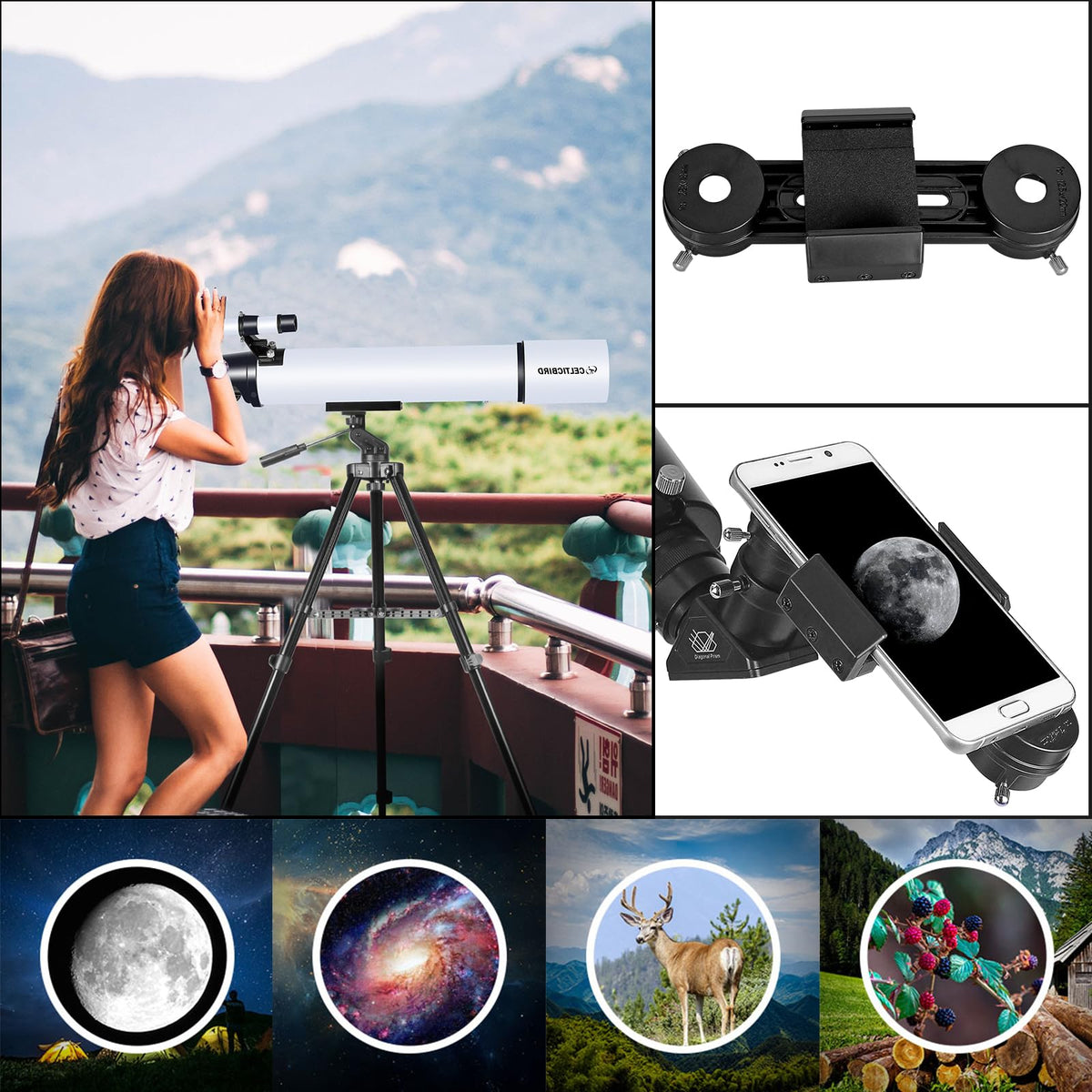 CelticBird phone mount to capture crisp sky images