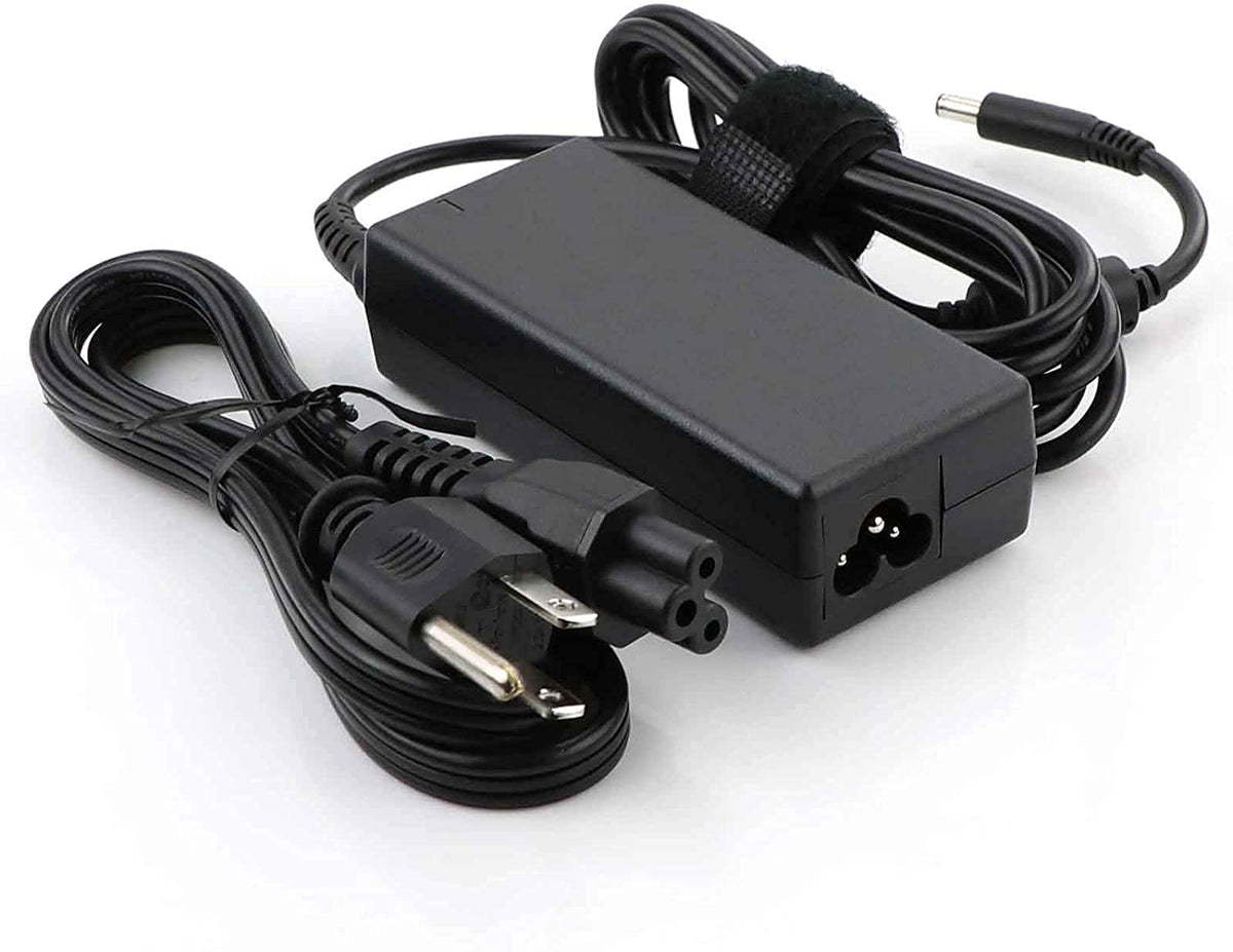 Cemady adapter plugged into a Dell Inspiron demonstrating stable charging