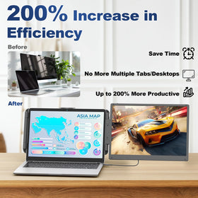 Cenerius IPS display with bright, vivid colors for clear content