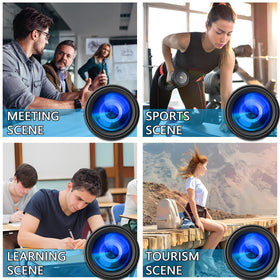 CENGFERDER next to a smartphone to show pocket-sized scale and portability