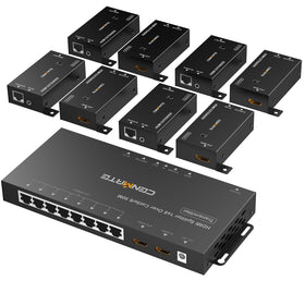 cenmate 1x8 HDMI extender transmitter enables long distance high-definition transmission