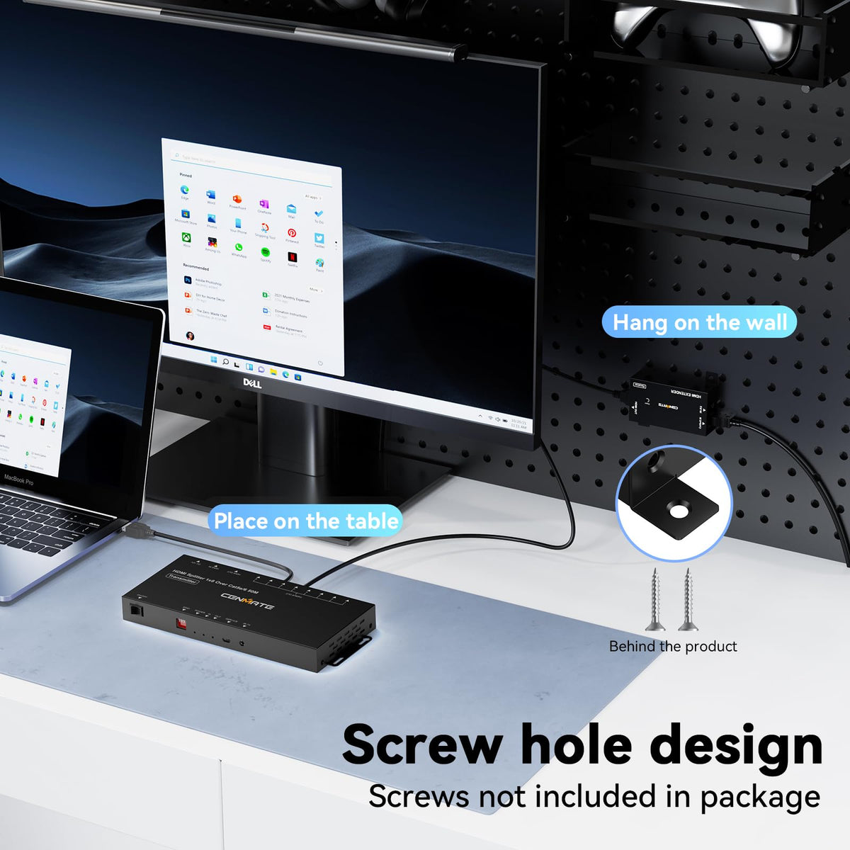 cenmate POC powers the system from a single adapter for simple setup