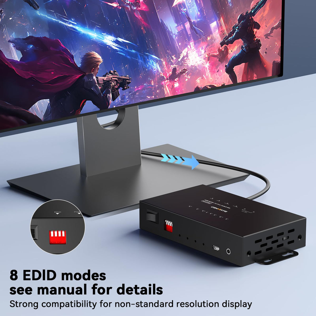 CENMATE unit held in hand to show compact size and portability for installers and integrators