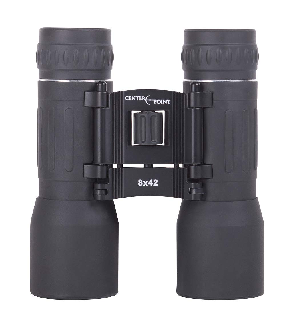 CenterPoint Crosman 73054 binoculars front view with bright 42mm lenses for clear distant details