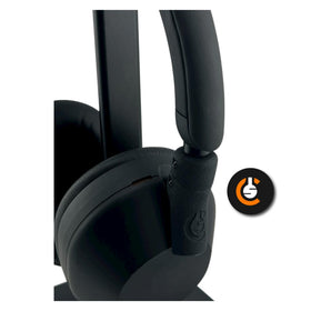 CentralSound repaired headphones folded inside case, confirming case-fit retained after repair