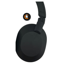 CentralSound parts installed on WH-1000XM5 showing restored swivel and secure ear cup benefit
