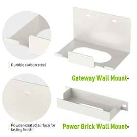 CENYIDU BGW320 wall mount white side view with sturdy profile