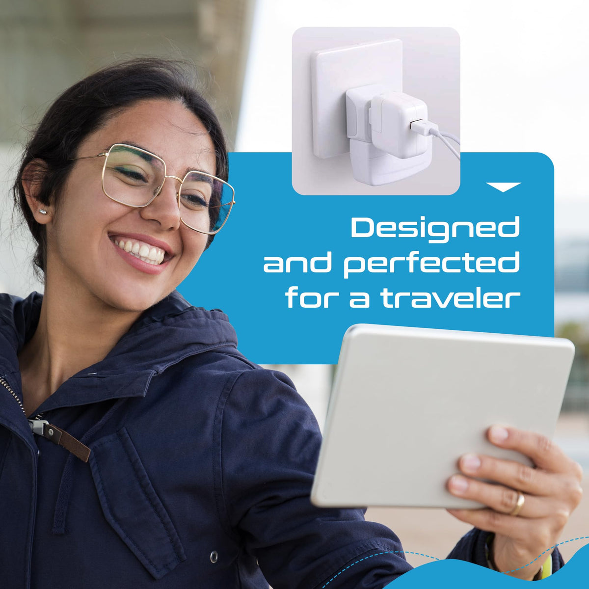 Ceptics 3-pack travel adapters provide reliable spares for family trips.