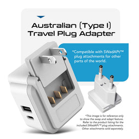 Ceptics USB ports closeup highlighting USB-C PD and Quick Charge fast charging