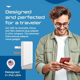 Ceptics AP-16 slim travel plug fits in compact bags.