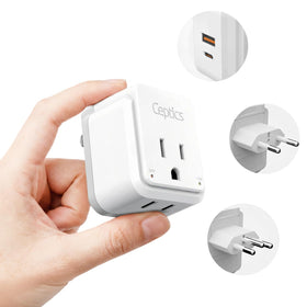 Ceptics Brazil adapter compact design for easy travel and packing