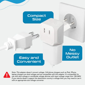 Ceptics CT-9C European Type-C output illustration for Europe travel