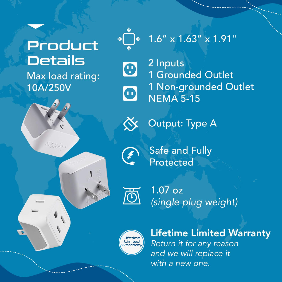 Ceptics CT6 compact size – lightweight travel essential