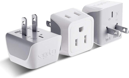 Ceptics CT6 front view – ultra-compact travel adapter for Japan and Philippines