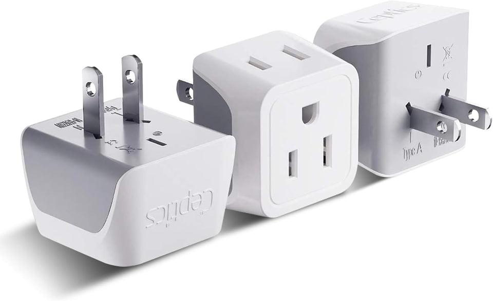 Ceptics CT6 front view – ultra-compact travel adapter for Japan and Philippines