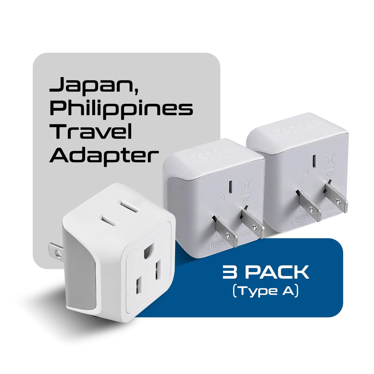 Ceptics CT6 side view – dual outlets and polarized compatibility for travel